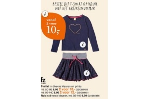 fz t shirt en rok