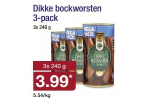 dikke bockworsten 3 pack
