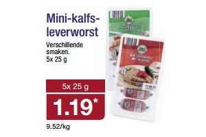 mini kalfsleverworst