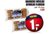 bakkers weelde gevulde flikken