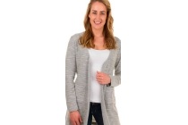 lang grijs damesvest