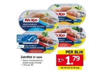 nixe zalmfilet in saus