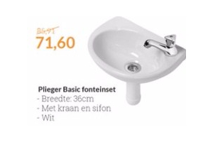 plieger basic fonteinset