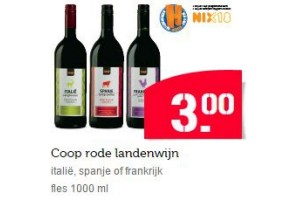 coop rode landenwijn