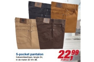 5 pocket pantalon