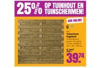 tuinhout en tuinschermen