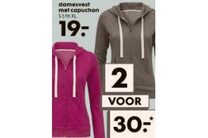 damesvest met capuchon