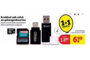 kruidvat usb stick en geheugenkaarten