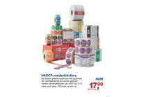 haccp voedselstickers