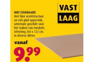 mdf standaard