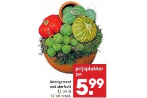 arrangement met sierfruit