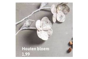 houten bloem