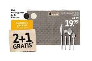 gevlochten placemats