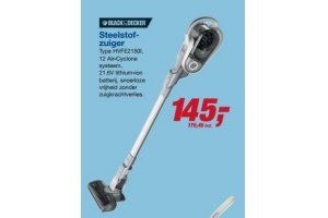 black en amp decker steelstofzuiger