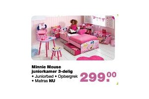 minnie mouse juniorkamer 3 delig