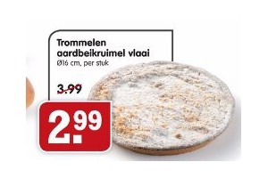 trommelen aardbeikruimel vlaai