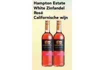 hampton estate white zinfandel ros en eacute