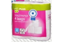 plus toiletpapier soft 4 laags