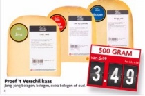 proef t verschil kaas