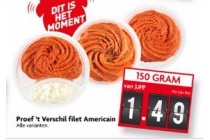 proef t verschil filet americain
