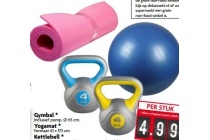 gymbal yogamat en amp kettlebell