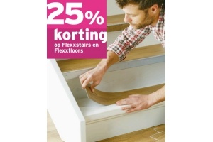 25 korting op flexxstairs en flexxfloors