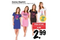 dames bigshirt