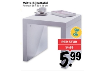 witte bijzettafel