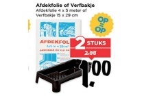 afdekfolie of verfbakje