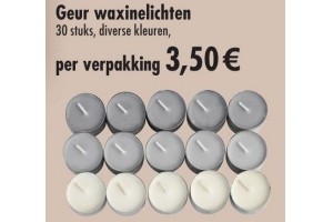 geur waxinelichten