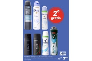 dove axe en rexona