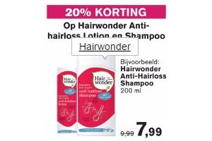 hairwonder anti hairloss lotion en shampoo