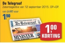 de telegraaf zaterdageditie 12 september