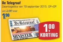 de telegraaf zaterdageditie 19 september