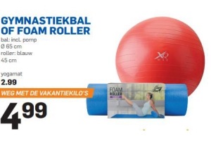 gymnastiekbal of foam roller