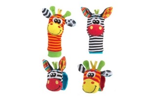 playgro wrist rattle set