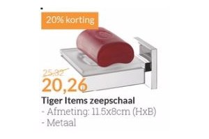 tiger items zeepschaal