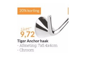 tiger anchor haak