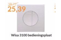 wisa 3100 bedieningsplaat