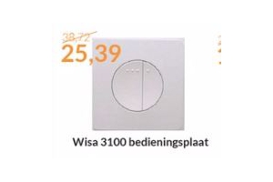 wisa 3100 bedieningsplaat