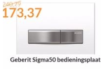 geberit sigma50 bedieningsplaat