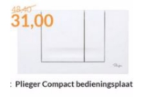 plieger compact bedieningsplaat