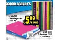 schoolagenda neon a5