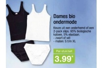 dames bio ondermode