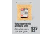 vers en voordelig geraspte kaas
