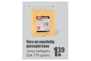 vers en voordelig geraspte kaas