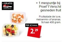 proef t verschil gesneden fruit
