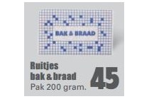 ruitjes bak en amp braad