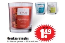 geurkaars in glas