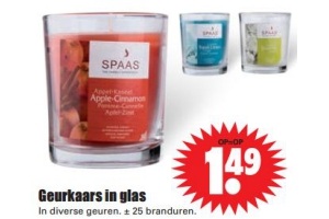 geurkaars in glas